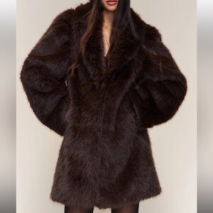 Guizio Roxie Faux Fur Coat